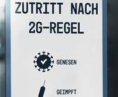 Schild 2G-Regel