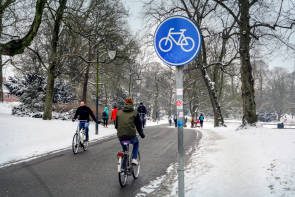 ADFC Winter Radweg Verkehr Corona 