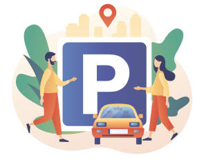 Parken Sign Auto 