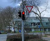 Grünpfeil Fahrrad Ampel Dresden