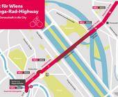Wien Fahrrad-Highway Radweg Radverkehr