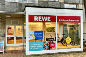 Rewe Online Abholpunkt Lastenrad 