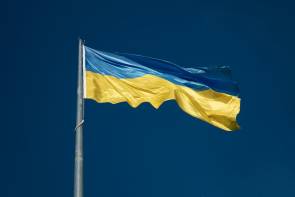 Flagge Ukraine 