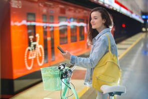 S-Bahn Fahrrad Transport öffentlicher Verkehr 