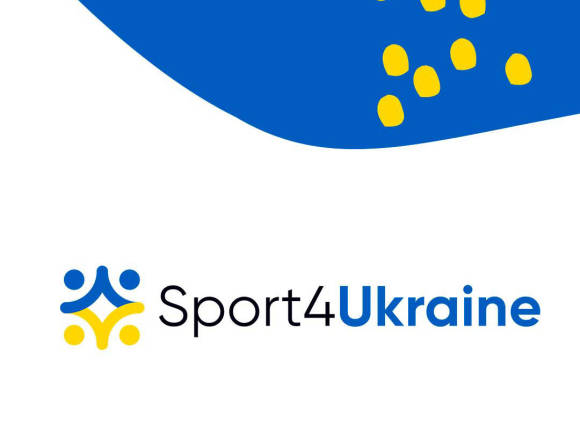 Sport4ukraine Logo weiß-blau-gelb 