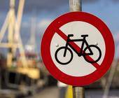 Fahrrad Schild durchgestrichen Radweg
