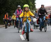 Kidical Mass ADFC Fahrraddemo Kinder