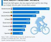 Statista Pendeln Fahrrad E-Bike Studie