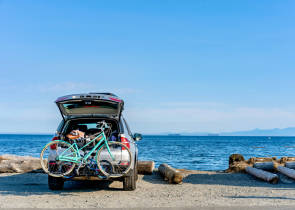 Urlaub Fahrrad Auto 