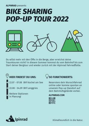 Plakat Alpinrad Bikesharing 
