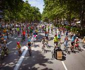 Kidical Mass Demo Barcelona ADFC