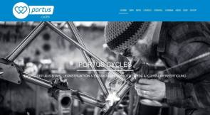 portus cycles website screenshot 