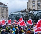 Verdi Demonstration in Hamburg