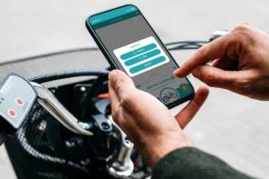 Velomate-App mit Schloss-Funktion 