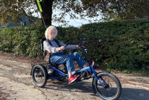 Jean Pütz mit seinem neuen Delta tx 