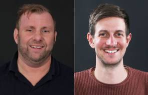 Neu im Außendienst: Lukas Brunner (rechts) für Österreich und Mario Drechsel (links) für die deutschen Postleitzahlengebiete 10 bis 15 sowie 2 und 3.