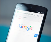 Google auf dem Smartphone